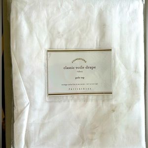 Pottery Barn Classic voile drape